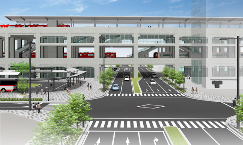 JR南仙台駅の線路の高架化に取り組んでいます！